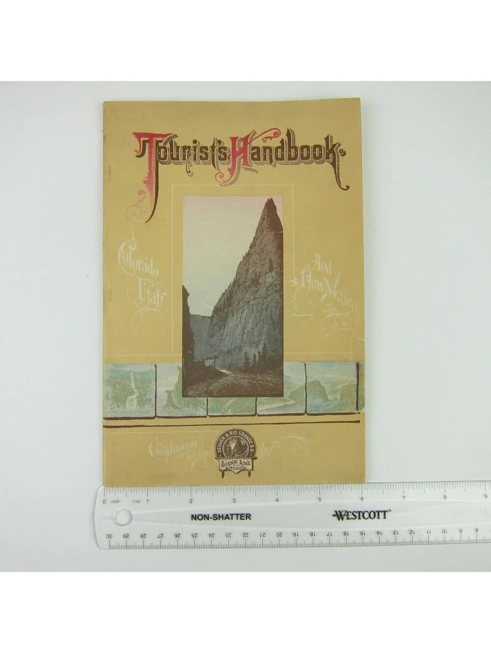 Denver & Rio Grande Railroad Tour Book Colorado New Mexico & Utah Antique 1899